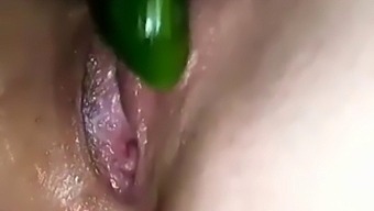 Funny Sex Toy Play With A Green Twist