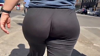 Hairy Butt Exposed In Public With A Candid Twist