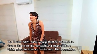 A Visitor To Brazil'S Capital City Has Sex With A Sexy Woman With Short Hair