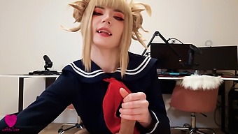 My Hero Academia'S Hungry Himiko Toga Enjoys Facial And Ball Licking In This Hd Video