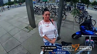 Pov Video Of German Girl Adrienne Kiss Giving A Blowjob Outdoors