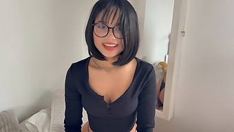 Anime Beauty Loses A Bet And Gets Poked On Her Big Thighs