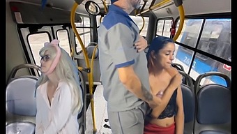 Dangerous Street Masturbation And Public Sex On The Bus